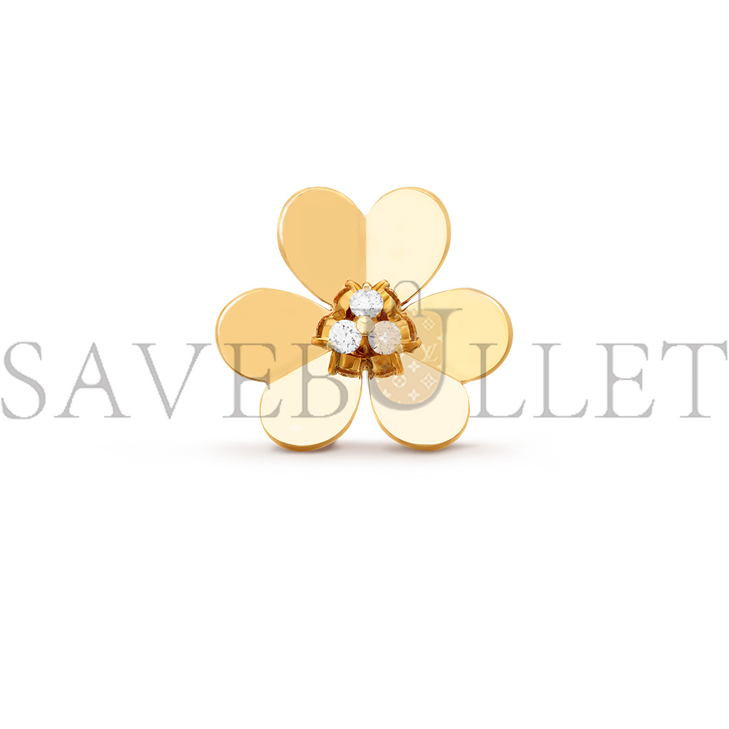 VAN CLEEF ARPELS FRIVOLE CLIP PENDANT, VERY LARGE MODEL - YELLOW GOLD, DIAMOND  VCARP2DW00